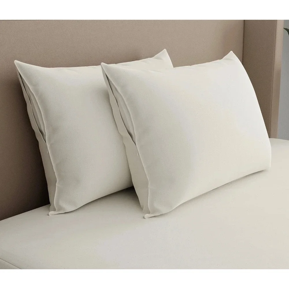 Allerease Pillow Protector Unisex S White NEW Organic Cotton Allergy Defense